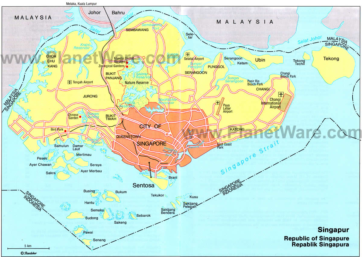 city of singapore map